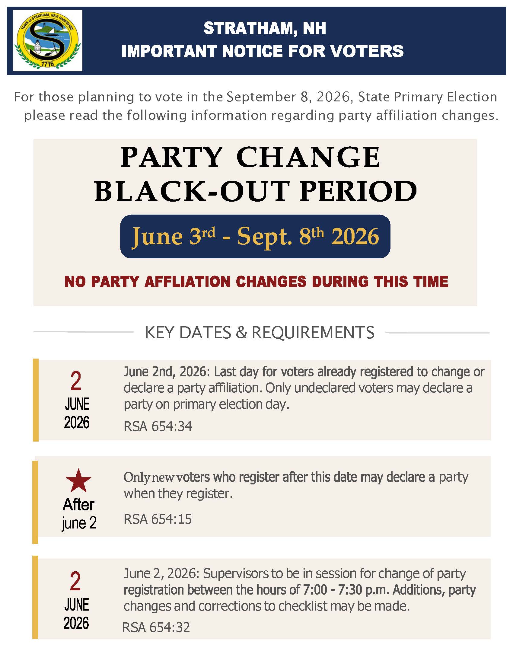Stratham TOWN - Voter Black Out Notice - 2026